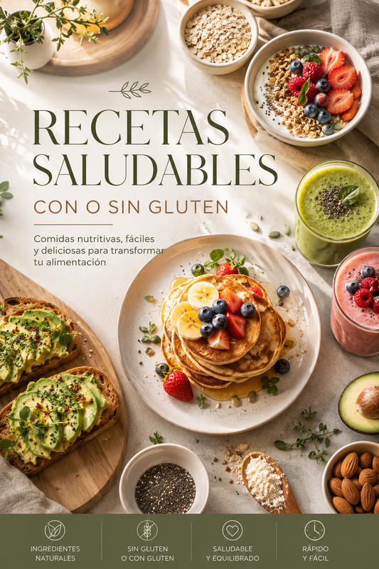 50 Recetas saludables: con o sin gluten